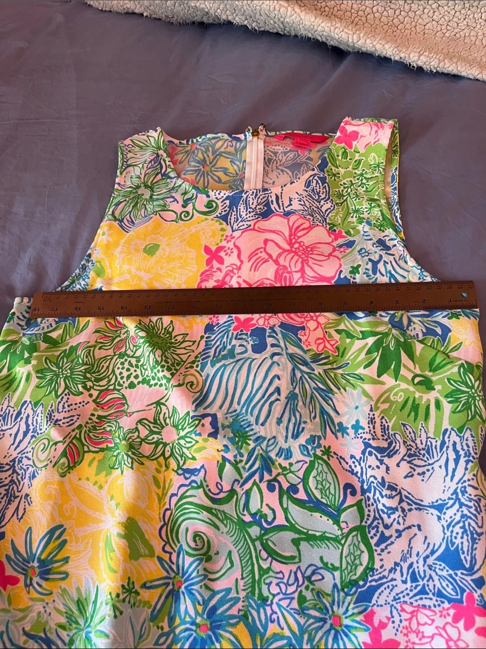 Lilly Pulitzer Multicolor Floral Print Top + matching shorts rare SET